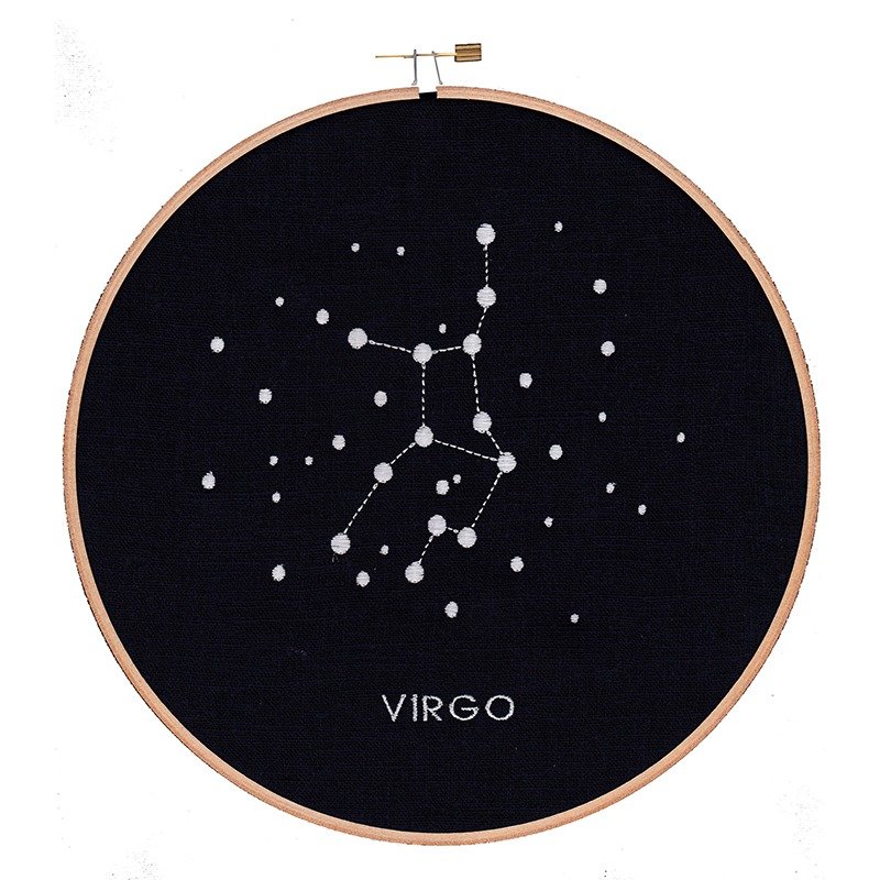 处女座刺绣挂饰 - 摆饰 - 绣线 