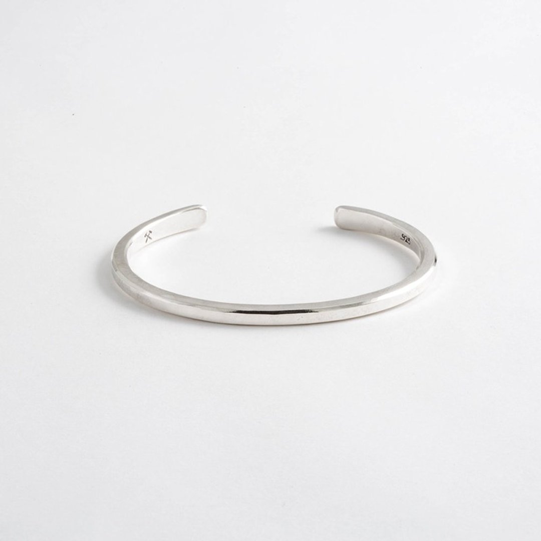 美国品牌 Studebaker Metals - 手工锻造 Classic Cuff 纯银手环 - 手链/手环 - 纯银 银色