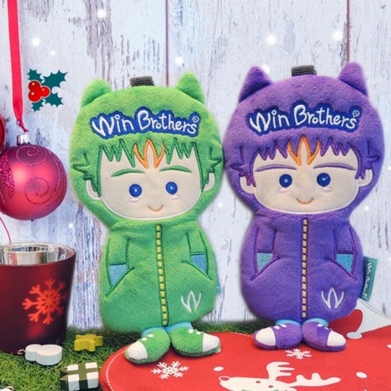 圣诞礼物二允笔袋-特惠对组 winbrothers soft plush doll pencil case (MAX's SET) - 铅笔盒/笔袋 - 其他材质 