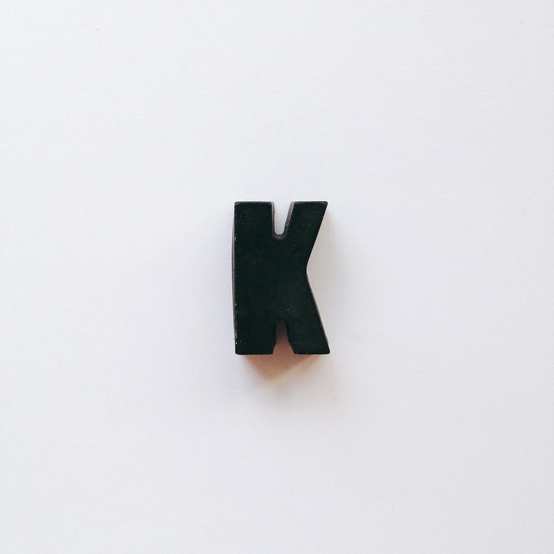 混凝土文字砖(平光黑) - Concrete Bricks - 摆饰 - 水泥 黑色