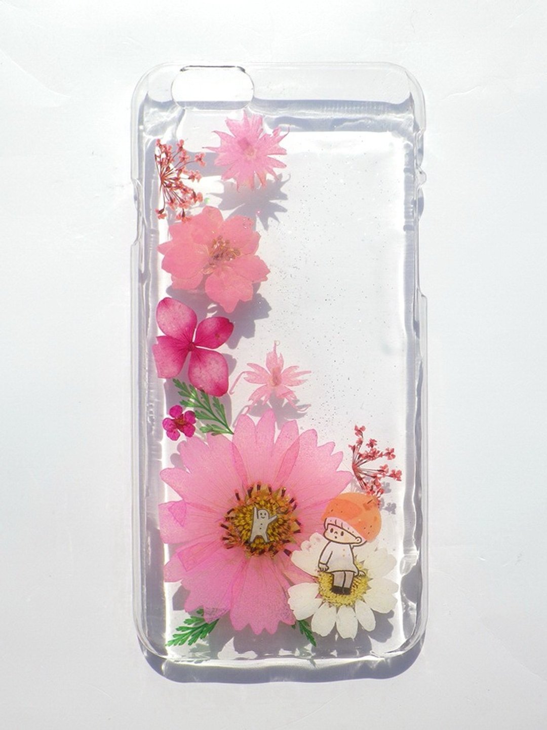 Anny's workshop手作押花手机保护壳，适用于iphone 6/6S，小森永 - 手机壳/手机套 - 塑料 粉红色