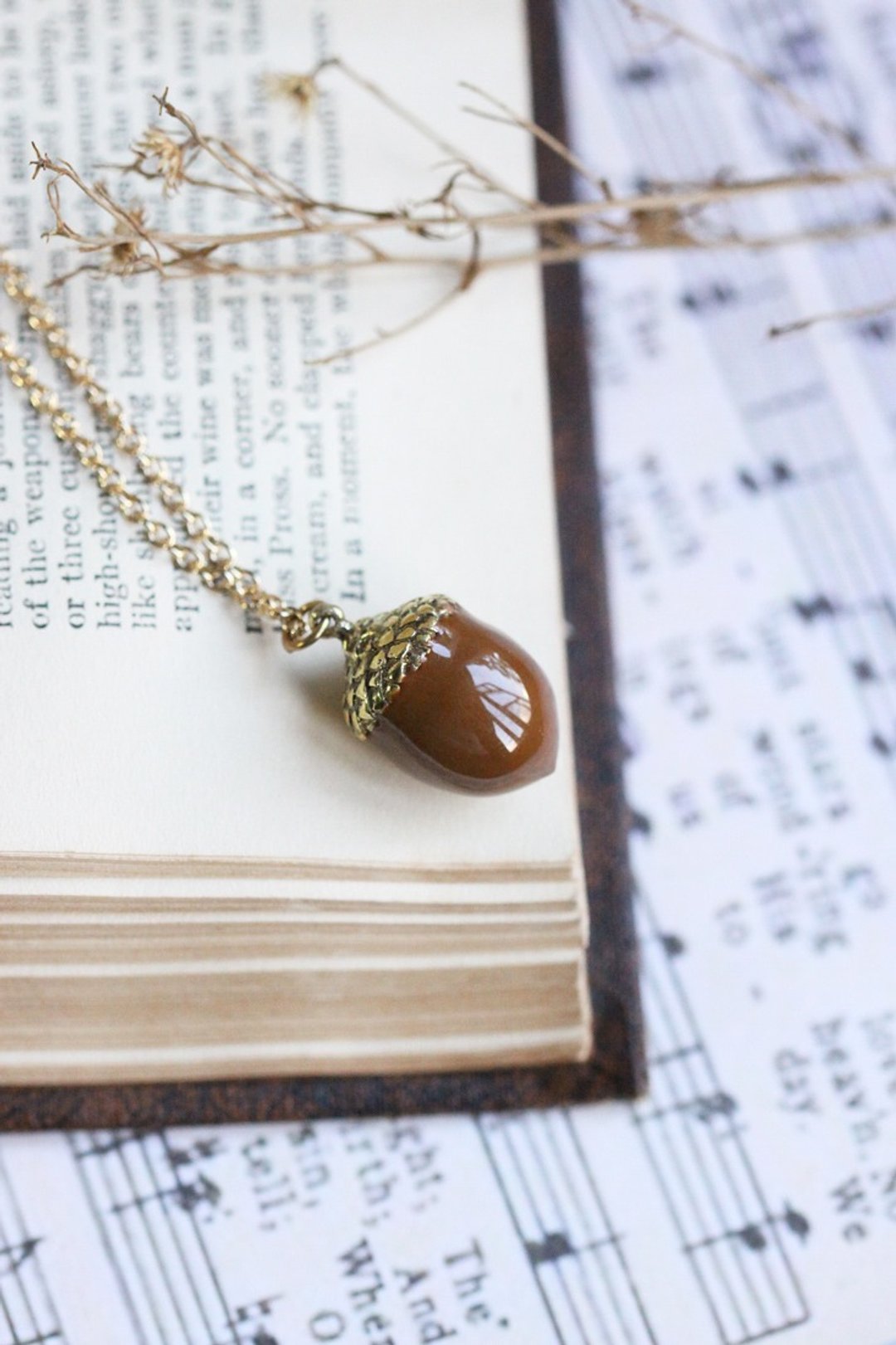 Nut Necklace by linen. - 项链 - 其他金属 