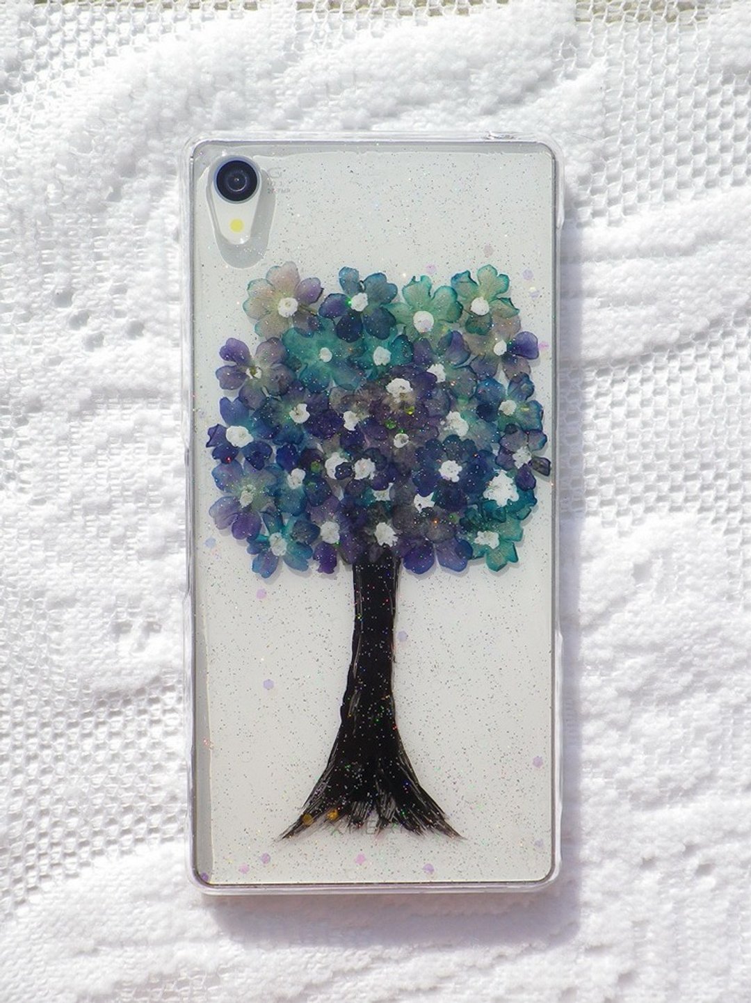 Anny's workshop手作押花手机保护壳，适用于Sony Xperia Z3，不一样的花之树 - 其他 - 塑料 