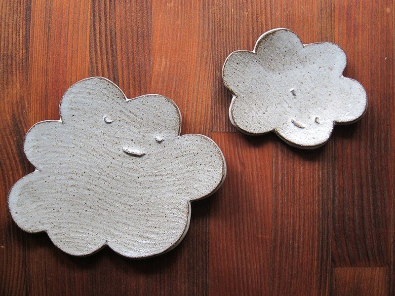 云的对话盘组-已绝版 - 花瓶/陶器 - 其他材质 灰色