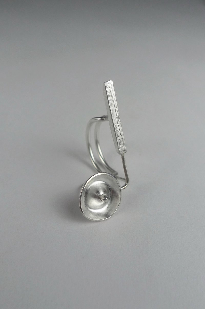 原生系列 纯银戒指 - 戒指 - 其他金属 白色