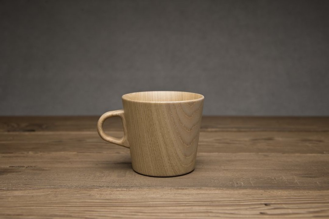 高桥工艺 手工 木头 马克杯  S  size KAMI Mug Cup  S - 咖啡杯/马克杯 - 木头 咖啡色