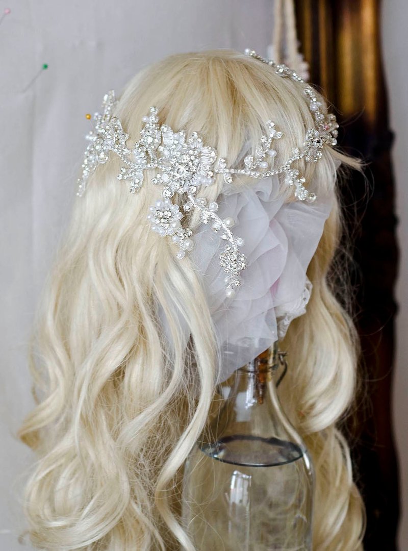 晨与星*珠宝头饰 /Sally F.Li高级订制 婚礼wedding /婚纱 情人节 - 发饰 - 其他材质 