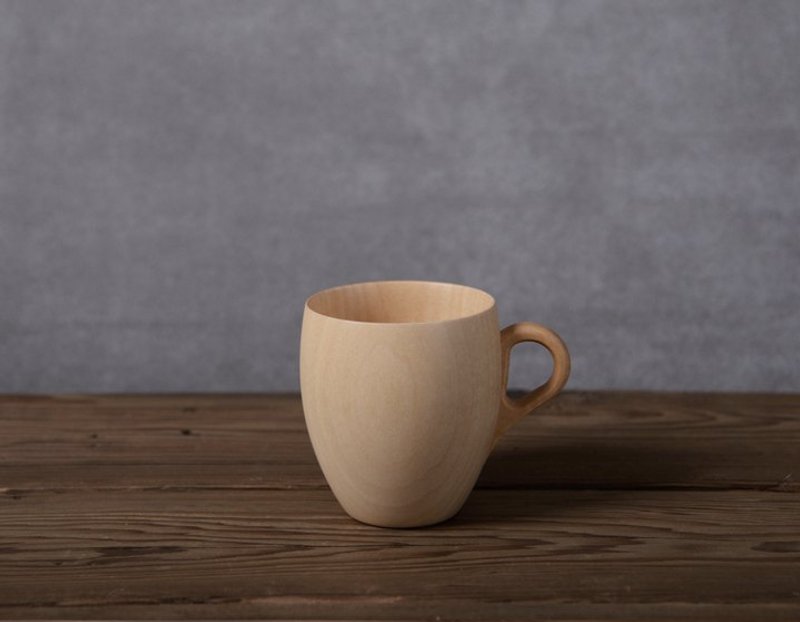 高桥工艺 椴木马克杯 Cara Mug Cup - 咖啡杯/马克杯 - 木头 咖啡色