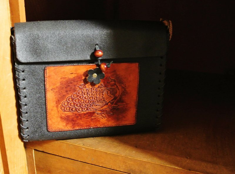 【 T - C 】侧背包  牛皮  复古 古着 - 侧背包/斜挎包 - 真皮 