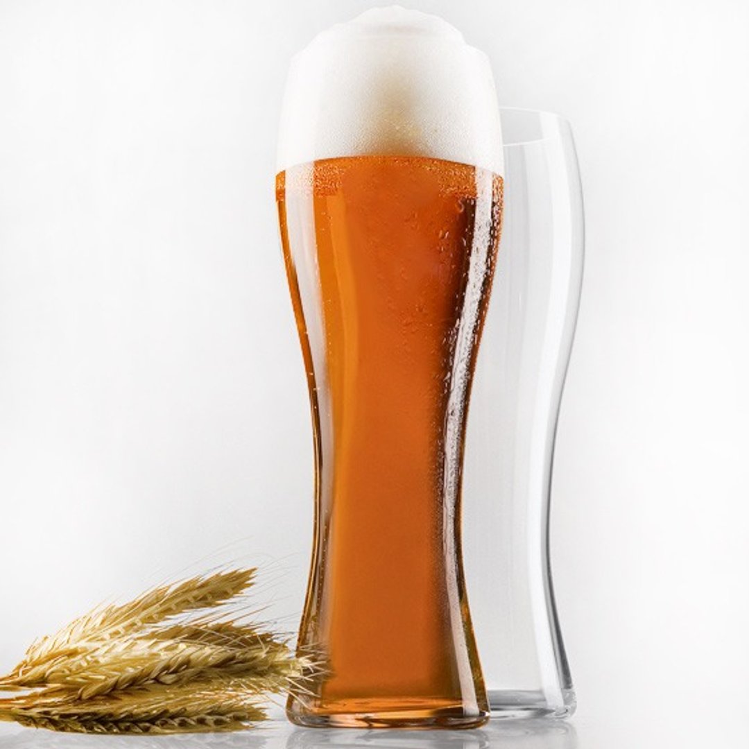 (一对价)750cc【MSA德系风格水晶啤酒杯】德国Spiegelau夏．WHEAT BEER小麦啤酒杯(不含饮料) - 酒杯/酒器 - 玻璃 橘色