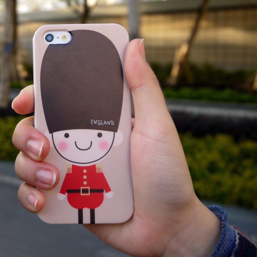 香港原创设计 可爱英伦小卫兵 iPhone X,  iPhone 8,  iPhone 8 Plus,  iPhone 7, iPhone 7 Plus, iphone 6/6S , iphone 6/6S PLUS, Samsung Galaxy Note 7 透明手机壳 - 手机壳/手机套 - 塑料 