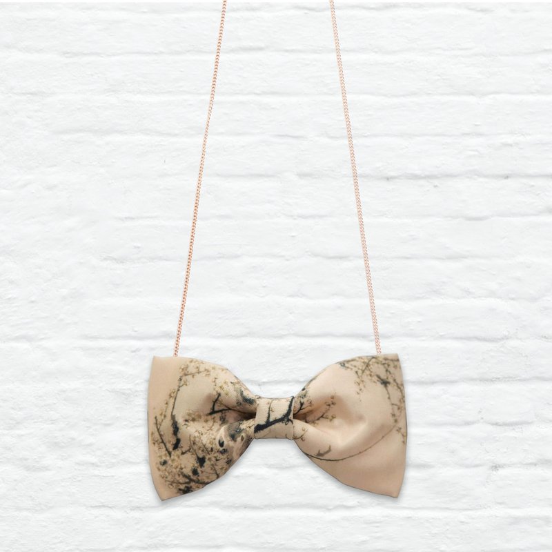 Style K0014 印花领结 颈链 头饰 宠物颈圈 童装领结 - 颈链 - 其他材质 卡其色