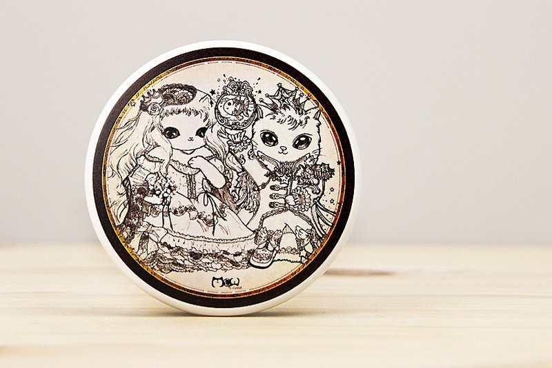 好喵 圆形双面镜- 贵族猫 - 其他 - 塑料 咖啡色