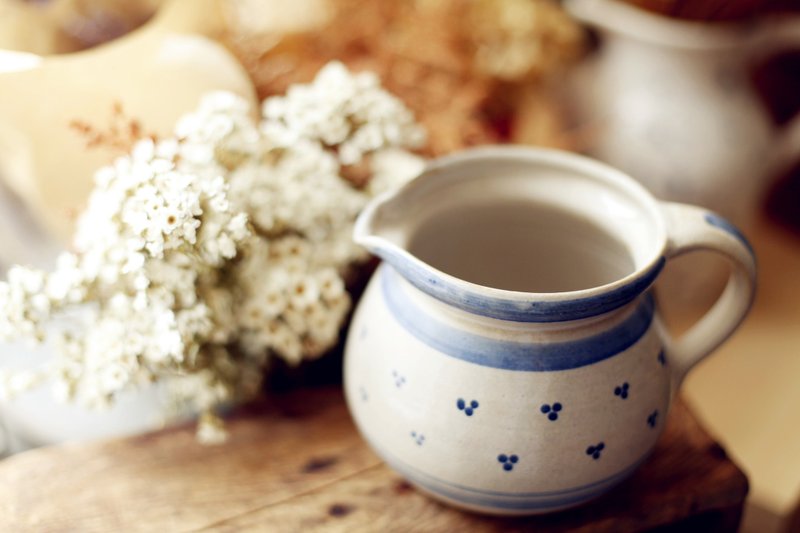 【好日恋物】荷兰VINTAGE陶瓷奶壶/水壶 - 茶具/茶杯 - 其他材质 蓝色