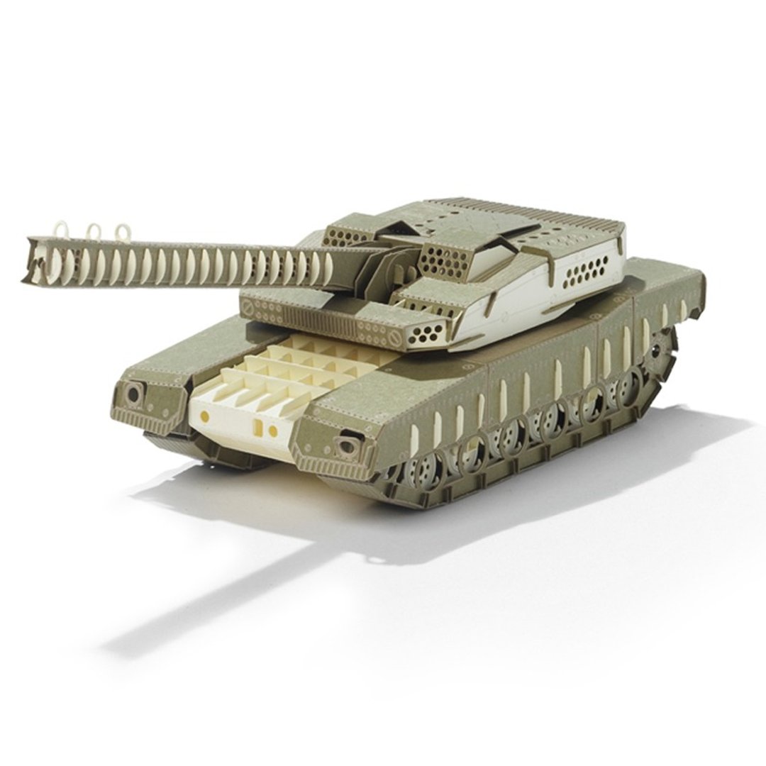 Papero纸风景 DIY迷你模型-坦克车/Tank - 木工/竹艺/纸艺 - 纸 绿色