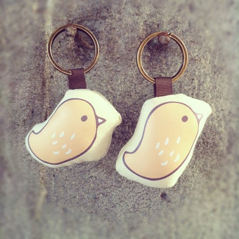 小鸟儿飞☉钥匙圈 - 吊饰 - 其他材质 橘色