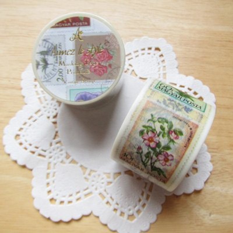 Aimez le style 宽版和纸胶带 (01122 复古邮票) - 纸胶带 - 其他材质 多色