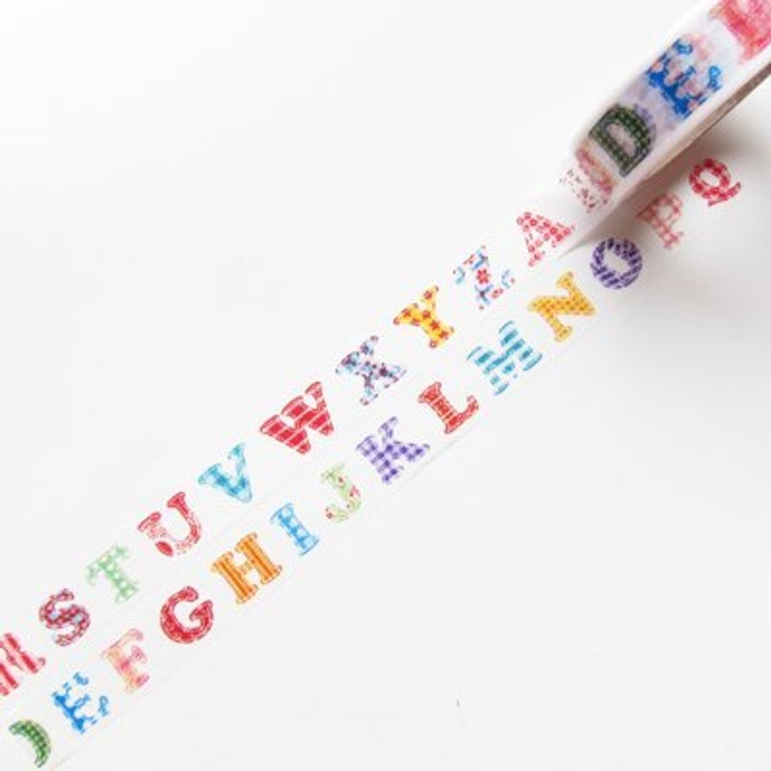 Aimez le style 和纸胶带 (01252 拼贴字母ABC) - 纸胶带 - 纸 多色