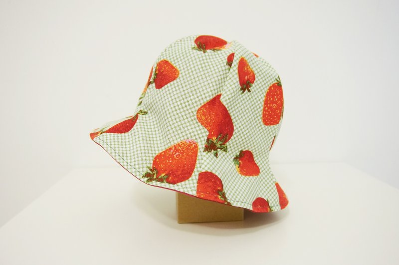 伞形帽大湖草莓款 - 帽子 - 其他材质 红色
