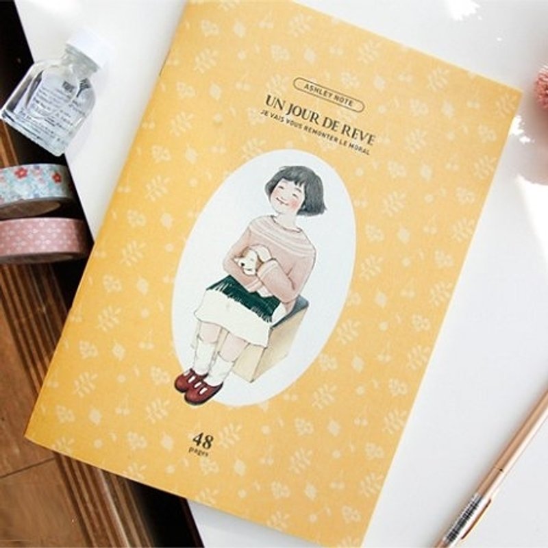 Ashley条纹笔记本A5-猫咪,ICO80947 - 笔记本/手帐 - 纸 橘色