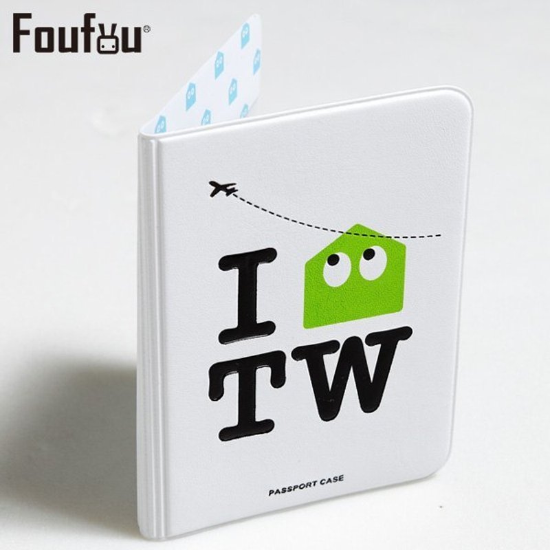 《Foufou》- Foufou X Bon 联名爱台湾护照套二代- 我家台湾(白)   - 证件套/卡套 - 塑料 