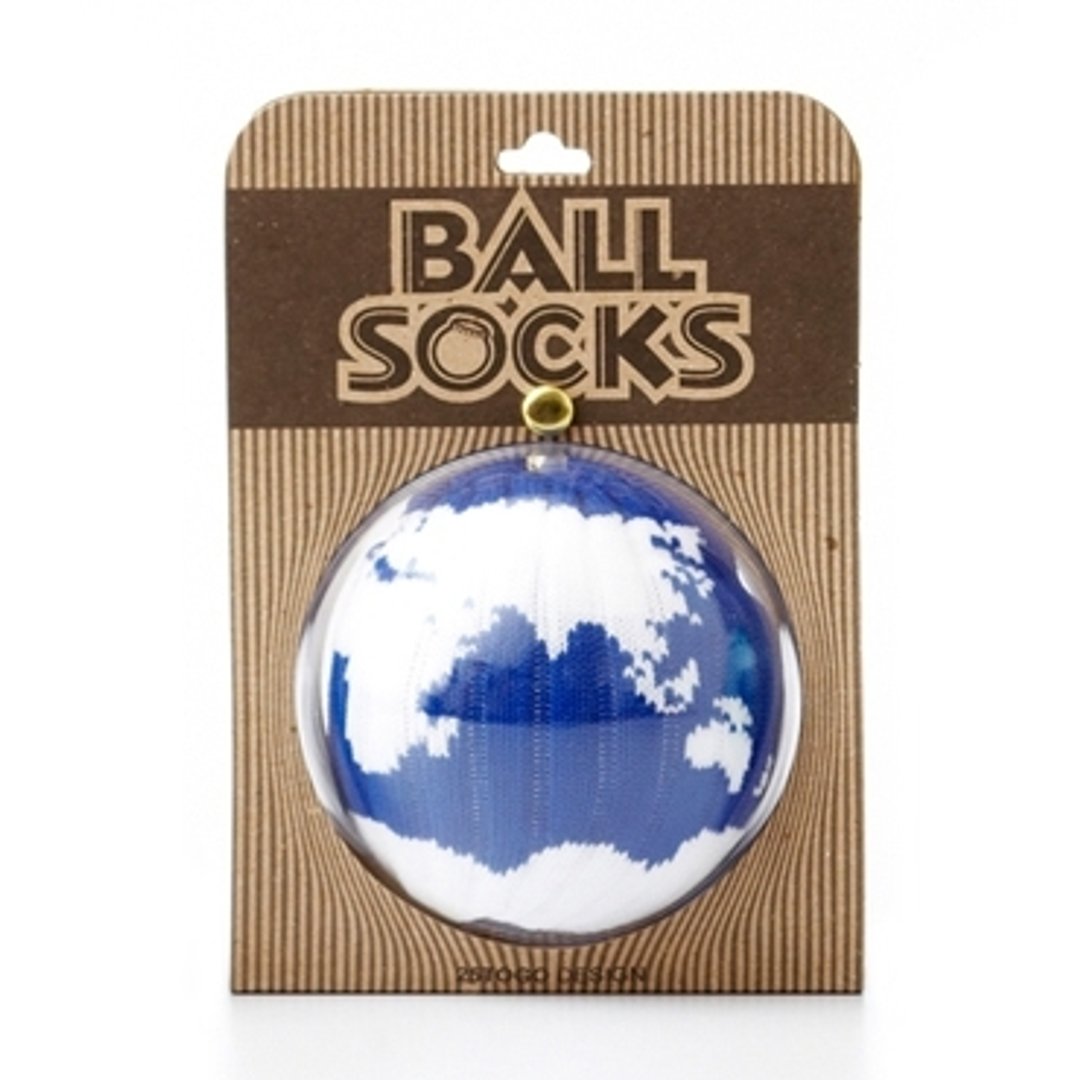 PLANET SOCKS 地球袜 深邃大西洋 - 袜子 - 棉 白色