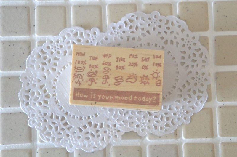 苹果丹丹 My Apple Dan~ 今天心情好吗? - 印章/印台 - 橡胶 绿色