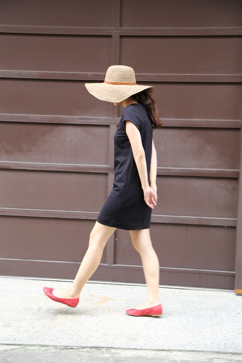 法国拉菲草帽12CM - 帽子 - 植物．花 咖啡色