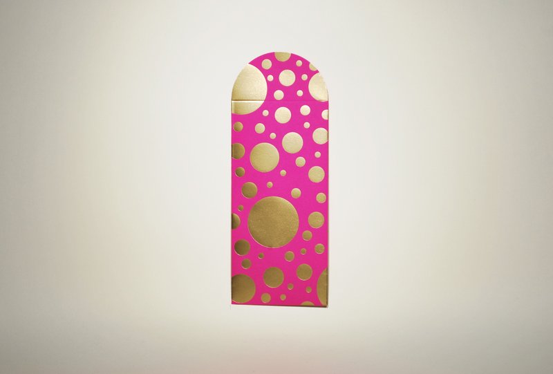 圆点 桃色红包袋 五入 - 红包/春联 - 纸 