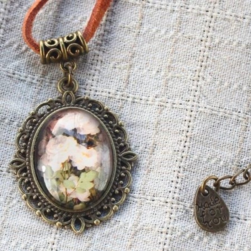 雅洁之美项炼·轻灵之森复古疗愈系 - 项链 - 其他金属 白色