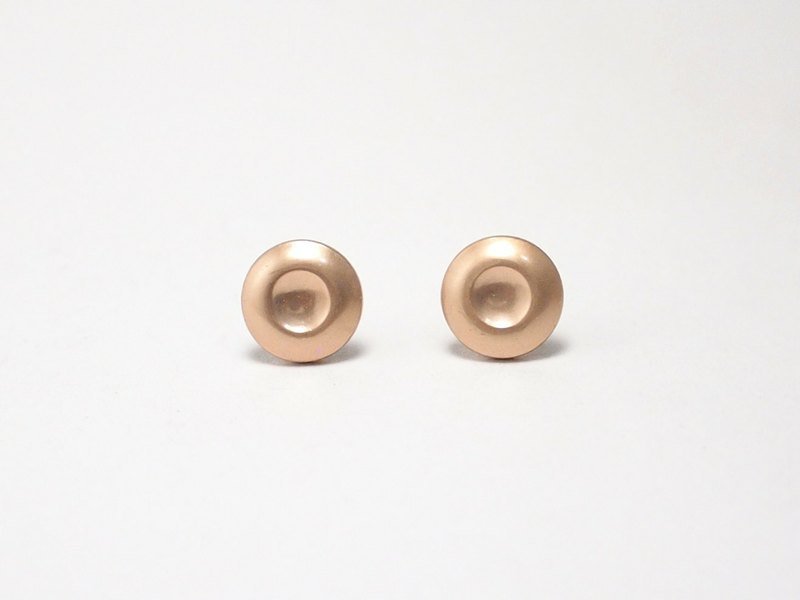 Circle dot 麦甜圈 不锈钢耳针 耳环 耳饰 022 - 耳环/耳夹 - 其他金属 金色