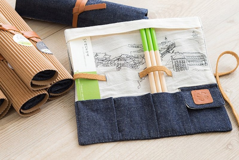孔庙手作温感工具袋 - 收纳用品 - 其他材质 蓝色