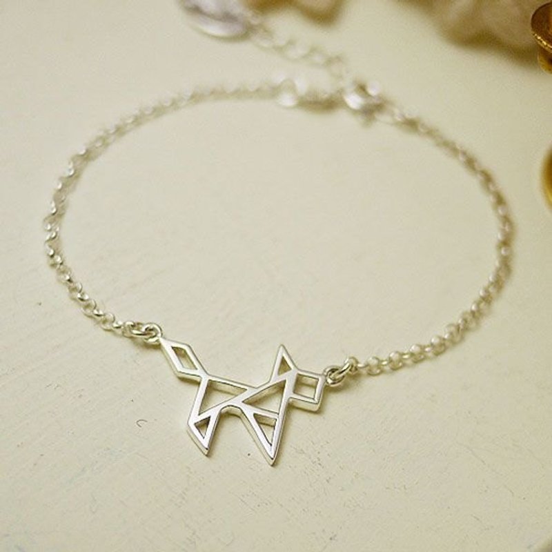 Georgia Tsao //七巧板狗狗纯银手炼 - 手链/手环 - 其他材质 灰色