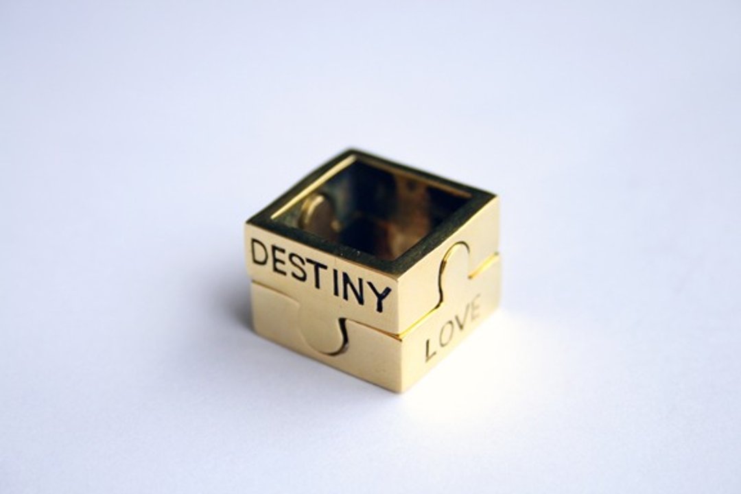 Jigsaw Love Ring by linen. - 戒指 - 其他金属 