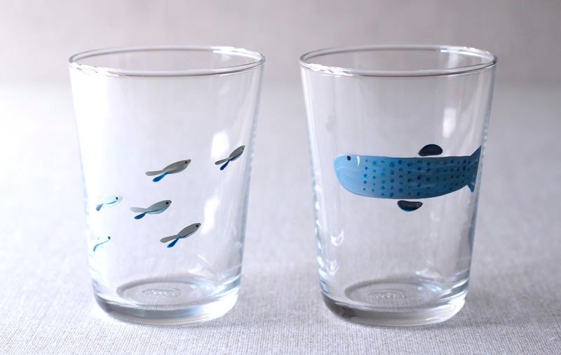 花之良展 § 大肚鱼冷水杯 - 茶具/茶杯 - 玻璃 蓝色