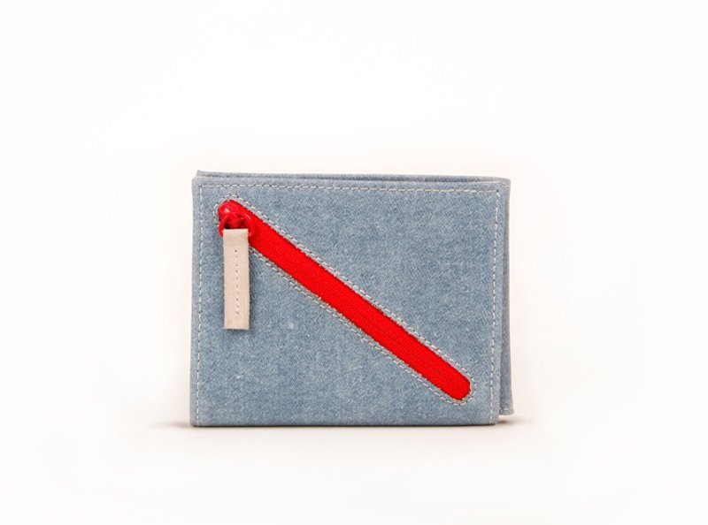 │与熊设计│分FUUN Wallet-浅丹宁 - 皮夹/钱包 - 其他材质 灰色