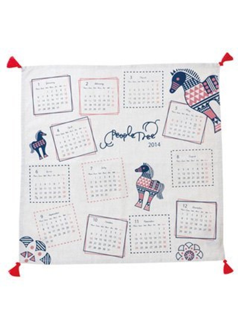 地球树fair trade-“绢印系列”- "2014马年"绢印布年历 独家发售 - 年历/台历 - 其他材质 