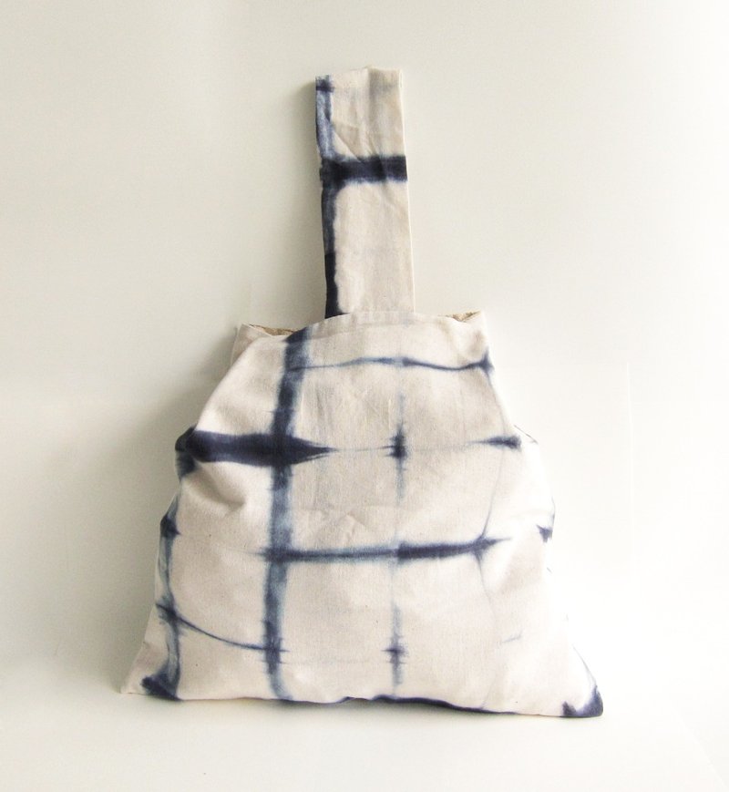 日式三角袋 - 侧背包/斜挎包 - 棉．麻 白色