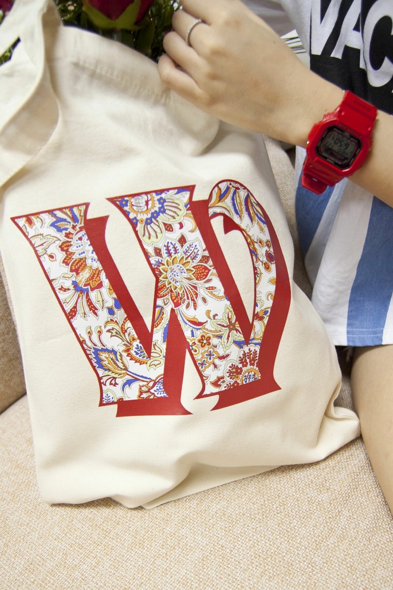 个性化 - 英文字母袋子 - 手提包/手提袋 - 棉．麻 