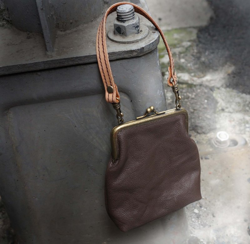 Sienna真皮随身小口金 - 零钱包 - 真皮 黑色