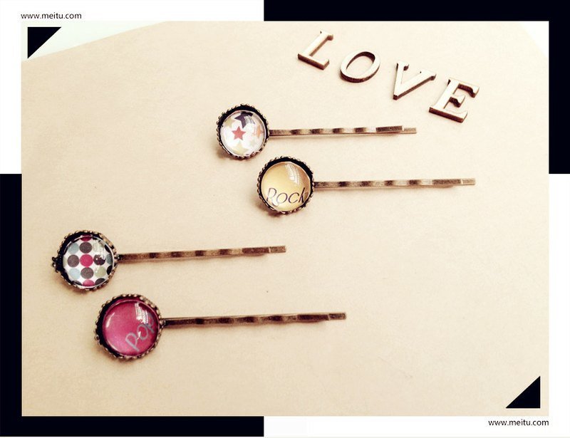 【Simple】复古星点 x Rock Pop 皇冠发夹 - 发饰 - 其他金属 