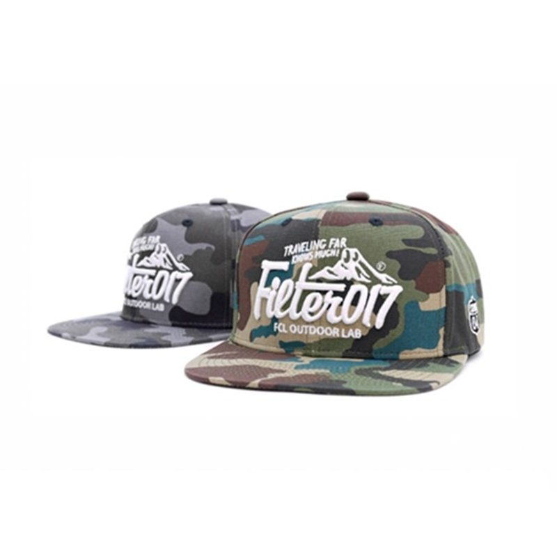 Filter017 OUTDOOR LOGO CAMO SNAPBACK 山形标志迷彩六片式球帽 - 帽子 - 其他材质 多色