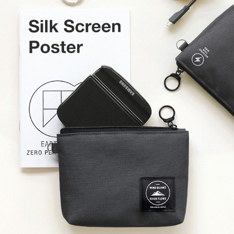 iconic-闪电3C周边充电器收纳包-深灰,ICO84075 - 手拿包 - 其他材质 灰色