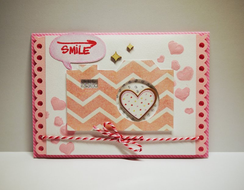 【yu-crafts 手工卡片】#60 smile [万用卡] - 卡片/明信片 - 纸 