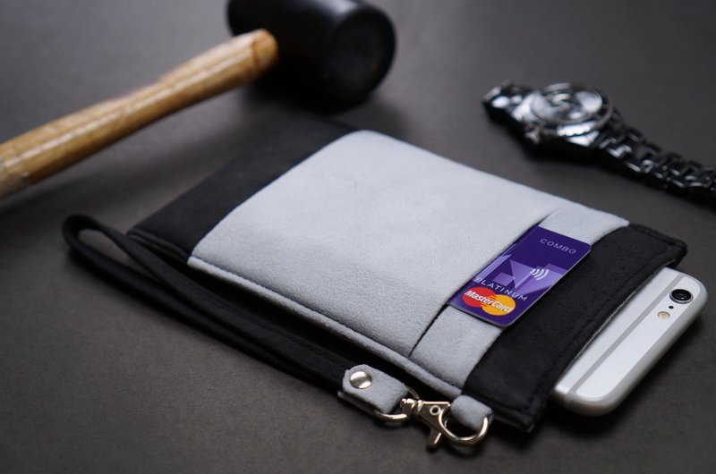 Om 多功能款【黑栗香草】可擦拭手机套-适用全手机型号 保护套 - 手机壳/手机套 - 聚酯纤维 灰色