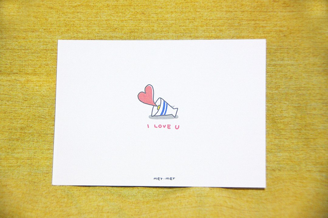 I LOVE U/明信片 - 卡片/明信片 - 纸 白色