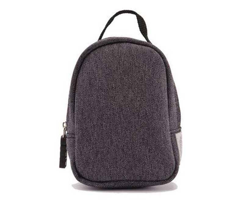 SOLIS [ 老夫子联名系列 ] 率性牛仔多功能随身挂包 (深蓝) - 化妆包/杂物包 - 其他材质 灰色