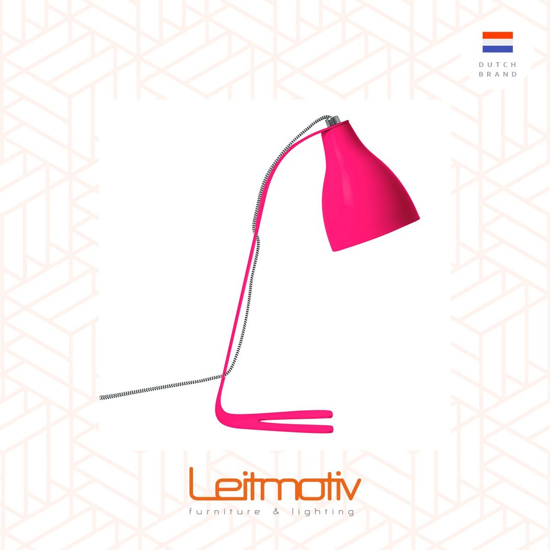Leitmotiv, Barefoot Table lamp neon pink - 灯具/灯饰 - 其他金属 红色
