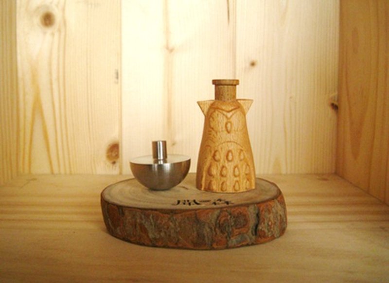 闻森笛－动物系列｜兰屿角鸮（立体雕刻原木版）卡祖笛 KAZOO - 木工/竹艺/纸艺 - 木头 金色