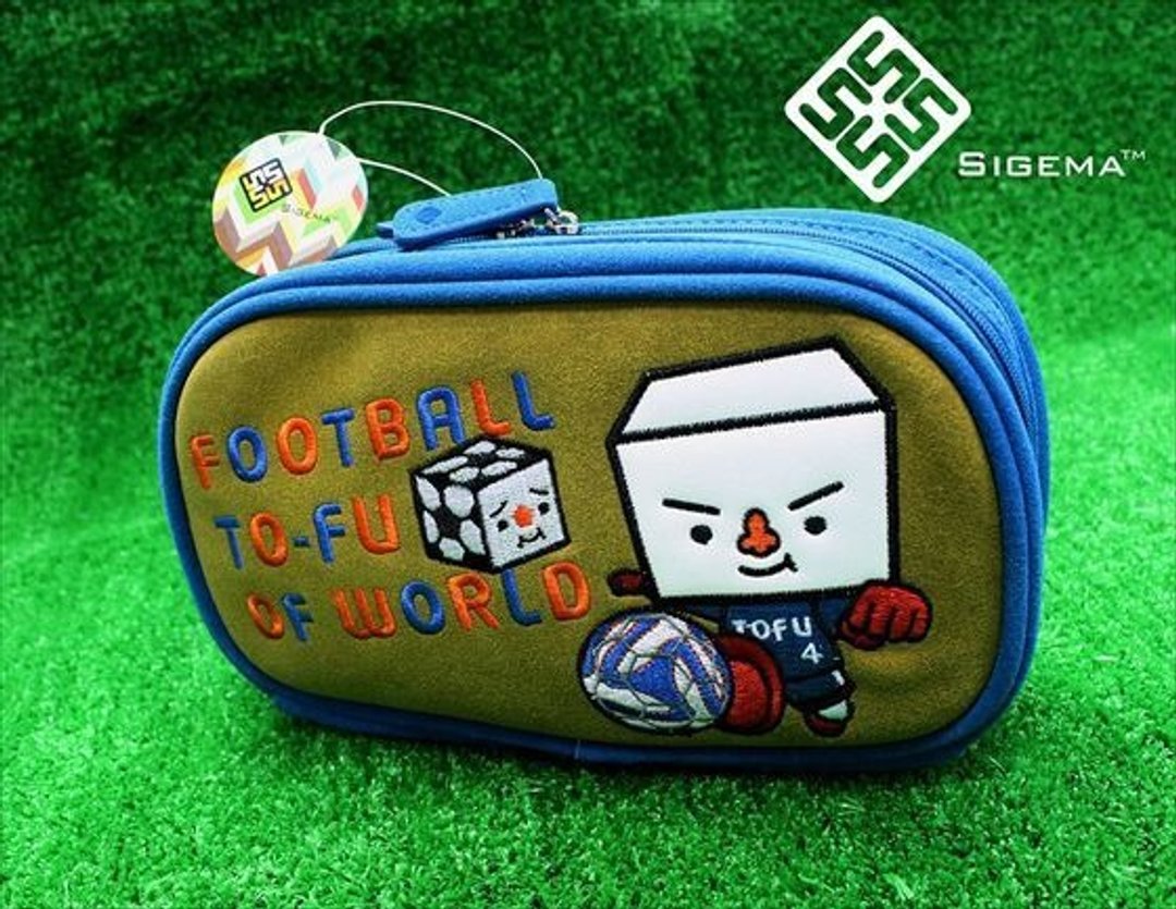 足球豆腐人旅行运动万用随行包 Football TO-FU Travel Bag - 化妆包/杂物包 - 棉 橘色